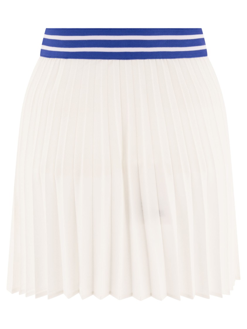 Bode Pleated Lightweight Skirt In White