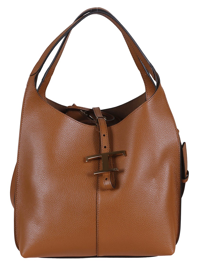 Tod's Brown Soft Leather Shoulder Bag In Brown