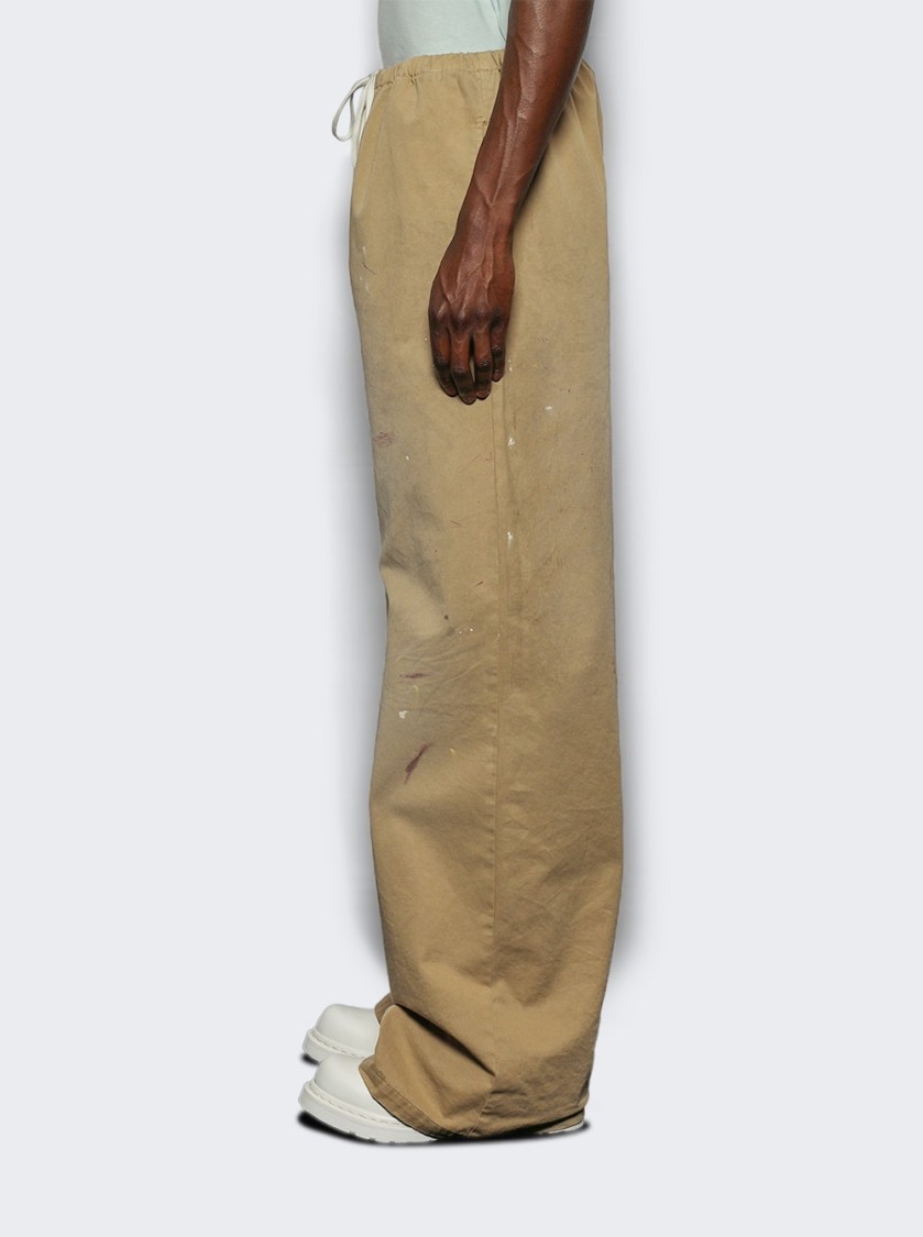 Mm6 Maison Margiela Paint Splatter Wide Leg Gabardine Pants