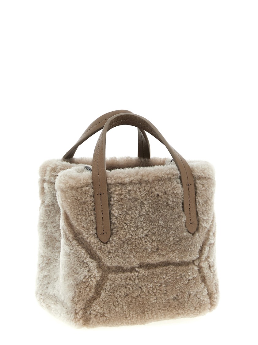 Brunello Cucinelli Women 'bc Duo' Mini Handbag In Neutral