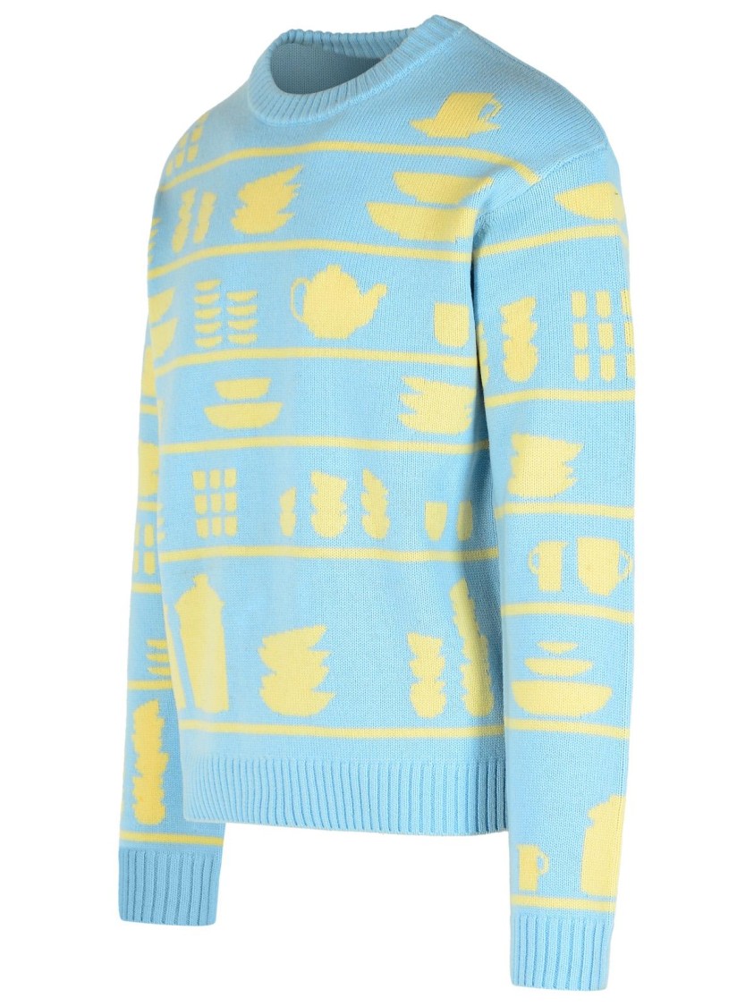 Jw Anderson J. W. Anderson Light Blue Wool Sweater In Blue