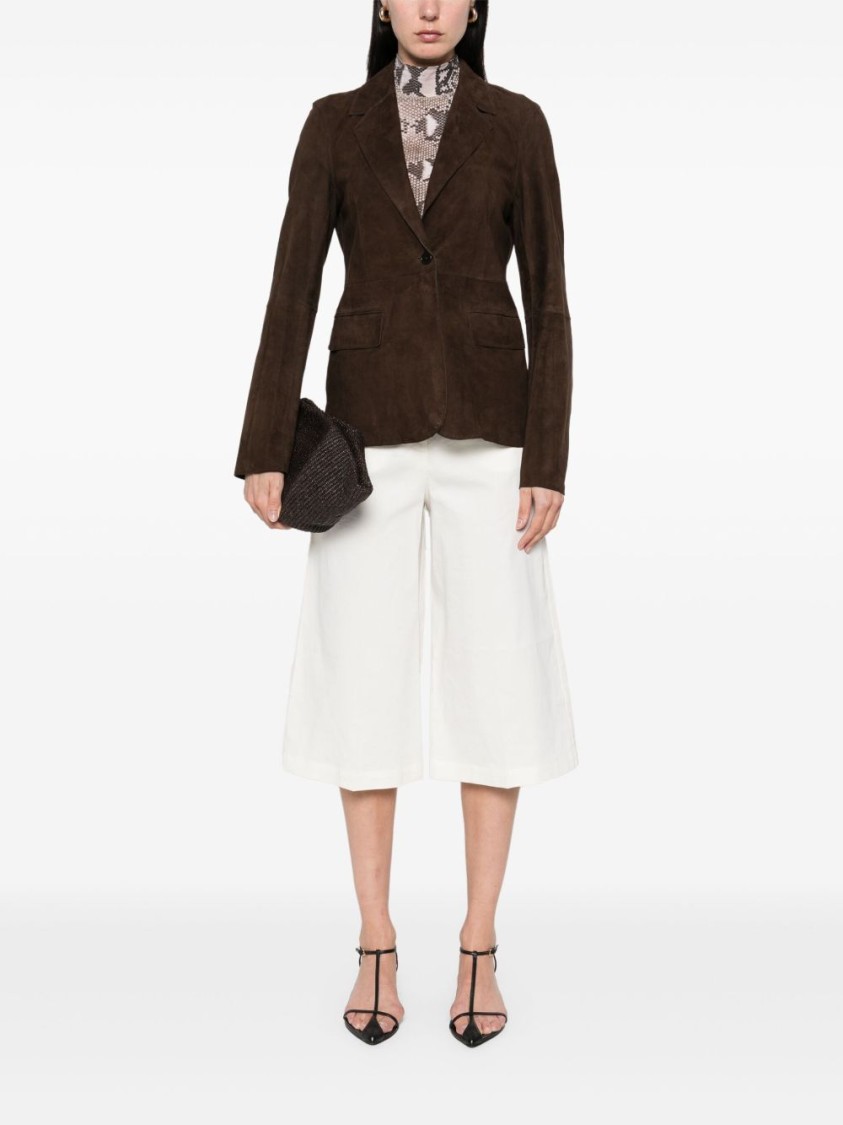 Pinko Tailored White Bermuda Shorts