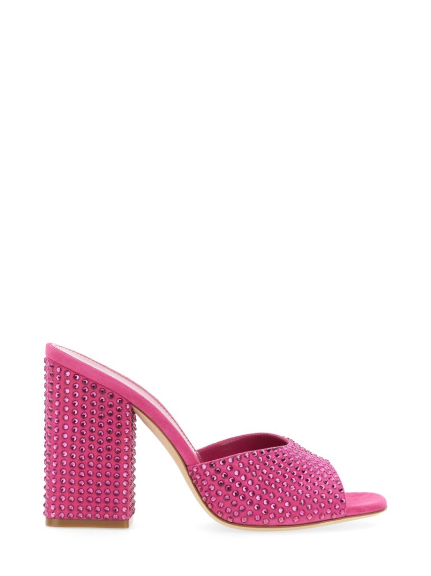 Shop Paris Texas Mule Holly Anja Open-toe Mules In Pink