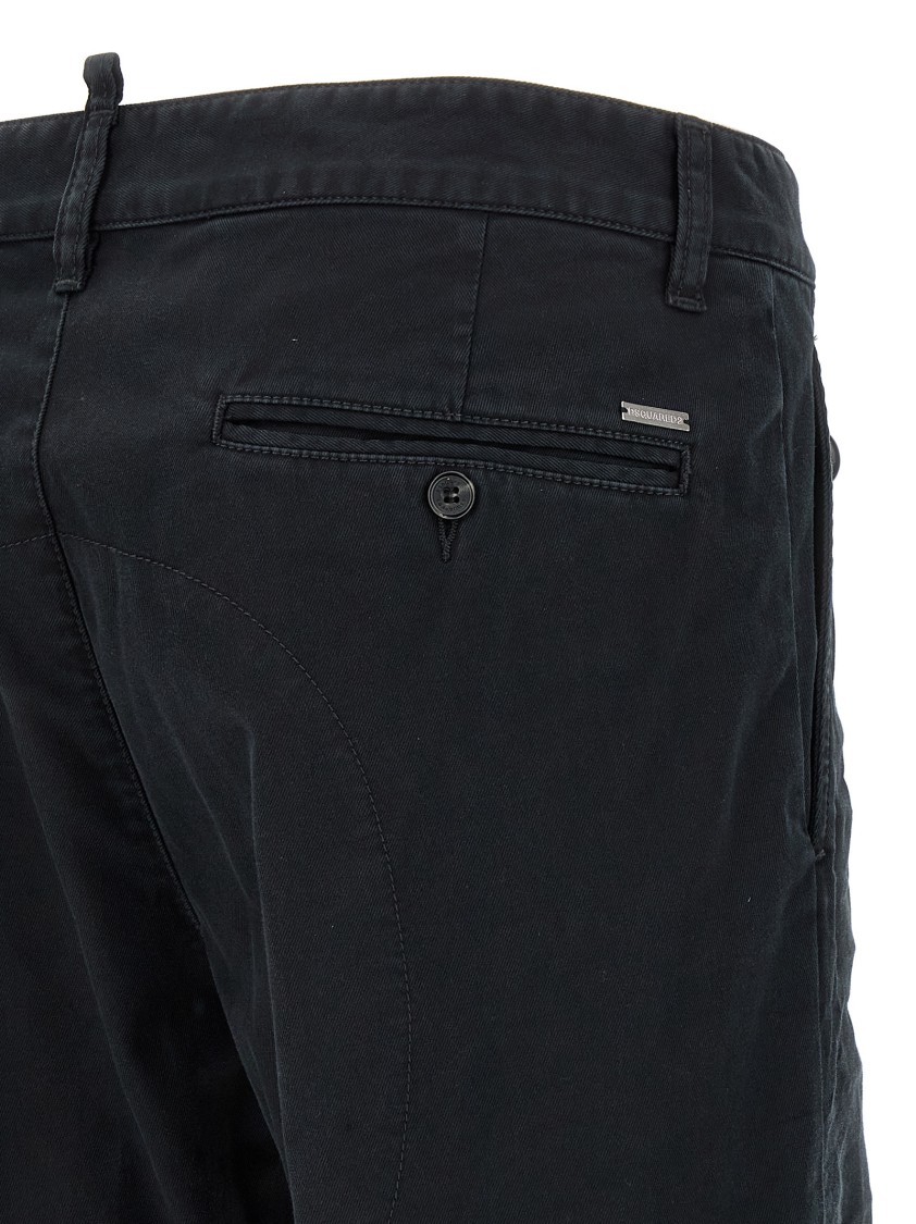 Dsquared2 Chino Pants With Pockets And Loops In Black