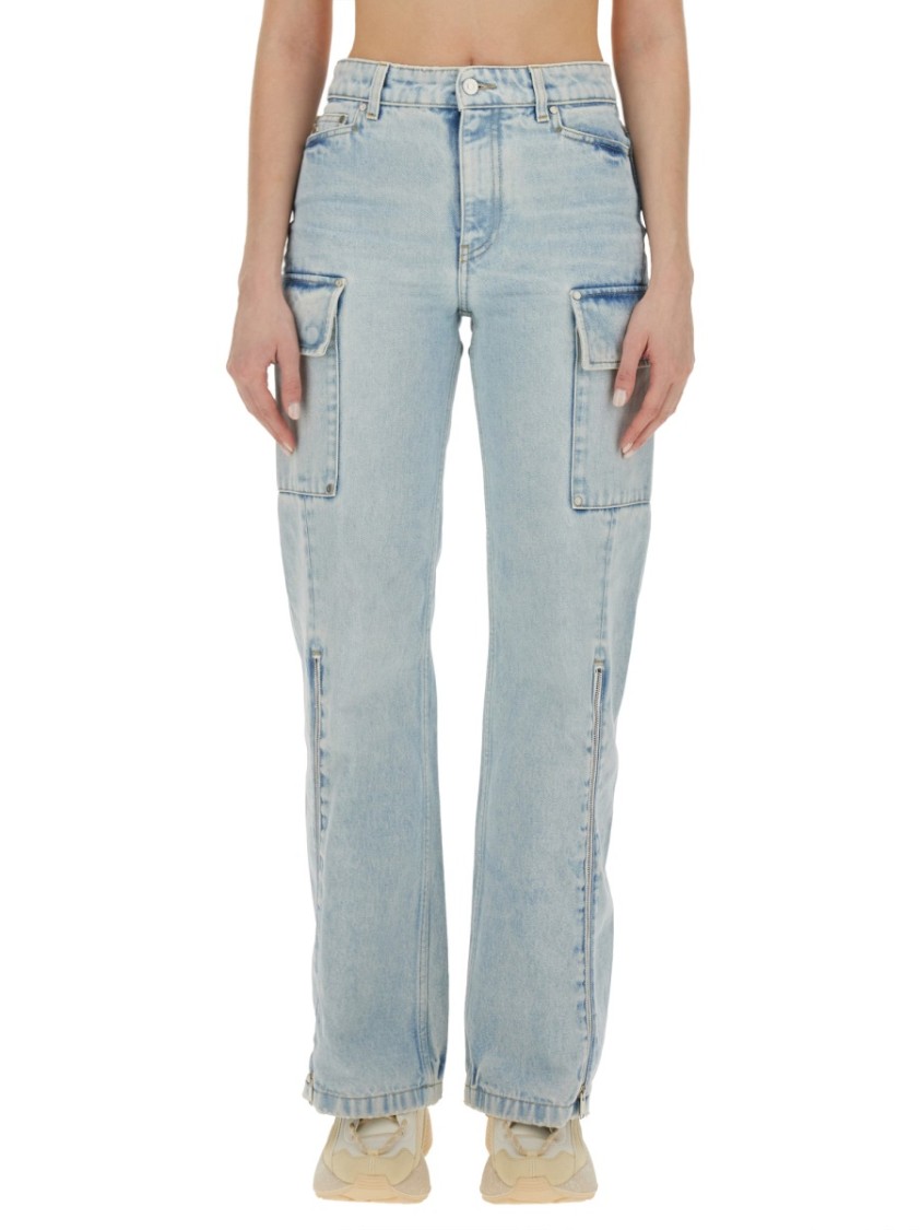 Stella Mccartney Cargo Jeans In Blue