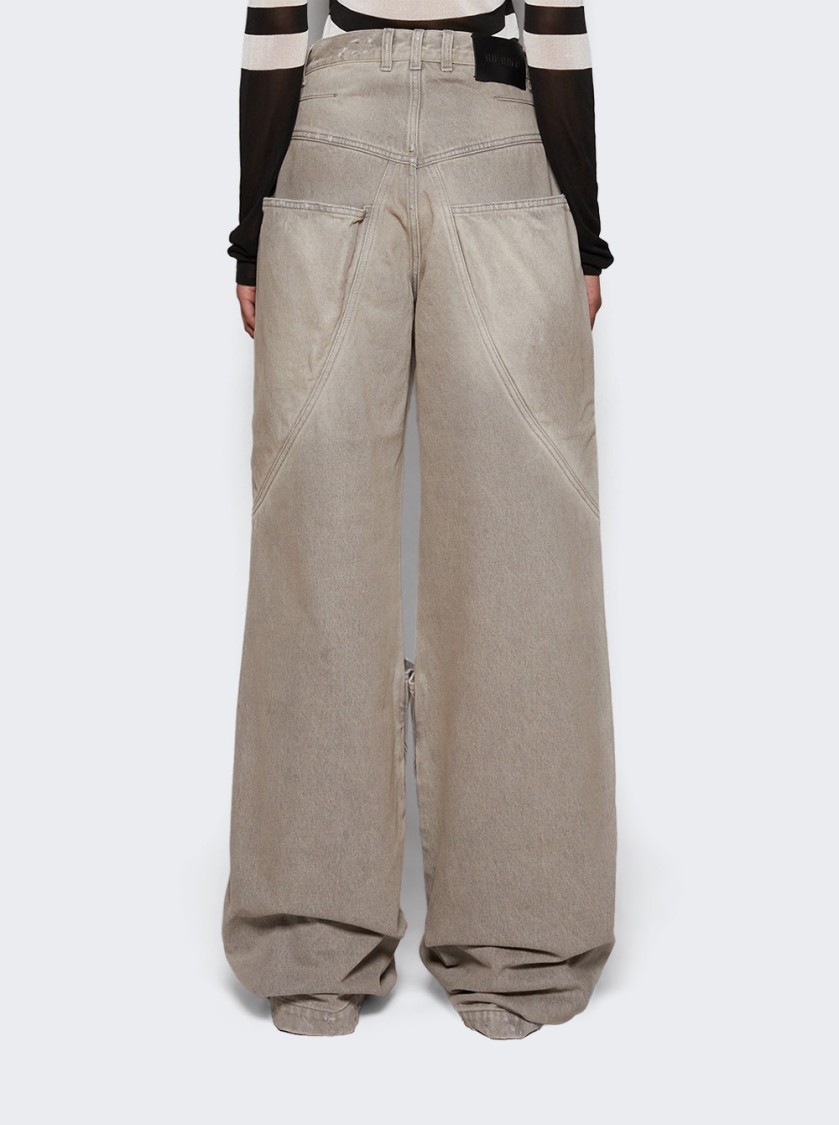 Attico Low-rise Wide-leg Jeans