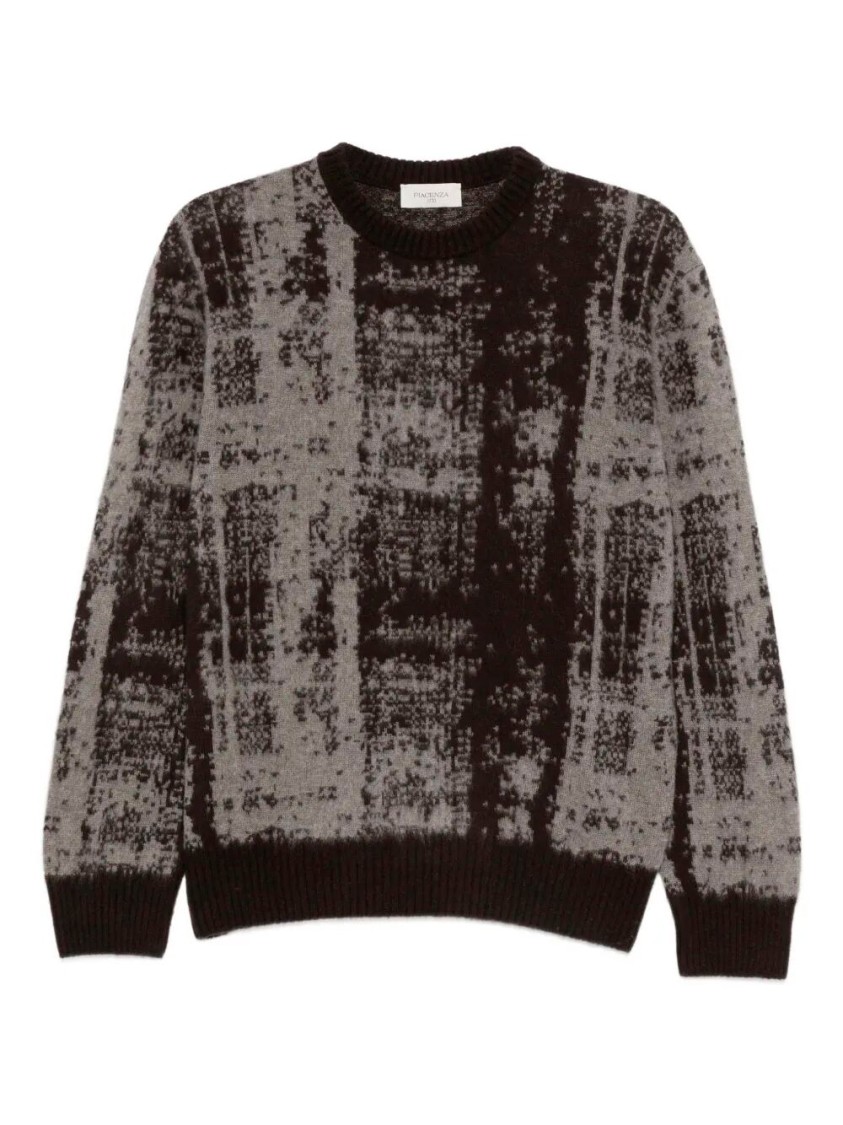 Piacenza 1733 Long Sleeve Crew-neck Sweater In Black