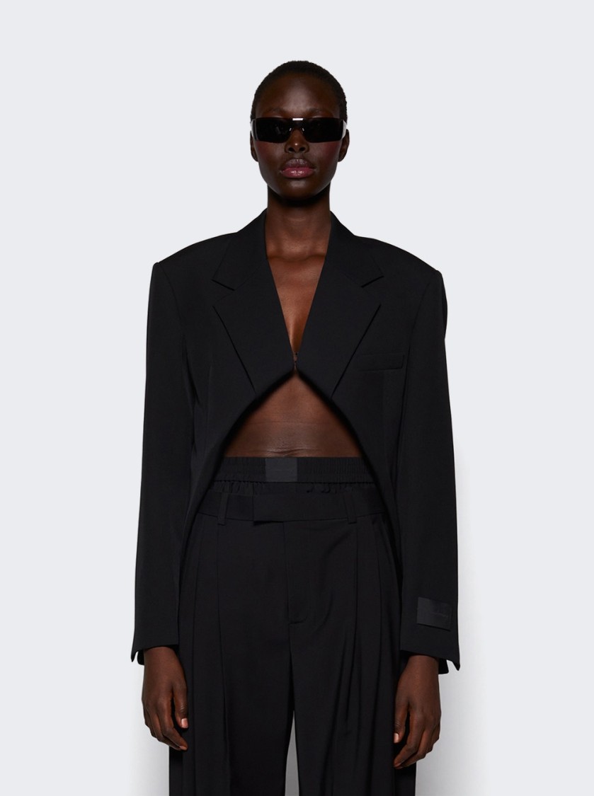 Alexander Wang Pull Back Blazer Black In Black