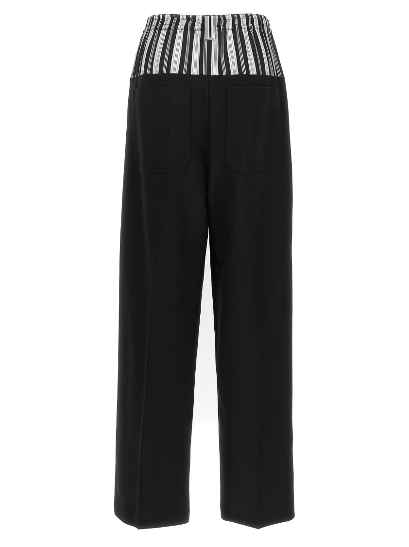 Fendi Basque Trompe L'oeil Pants In Black