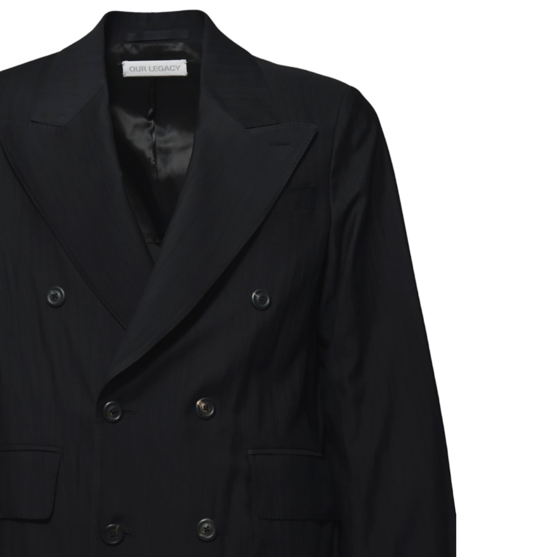 Our Legacy Unconstructed Db Blazer In Black