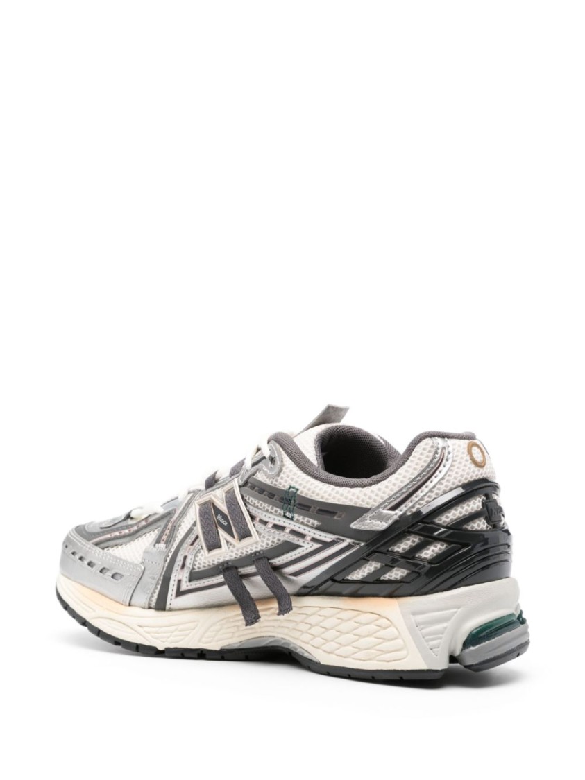 Shop New Balance Sneaker 1906r Panelled Grey Mesh Sneakers In White