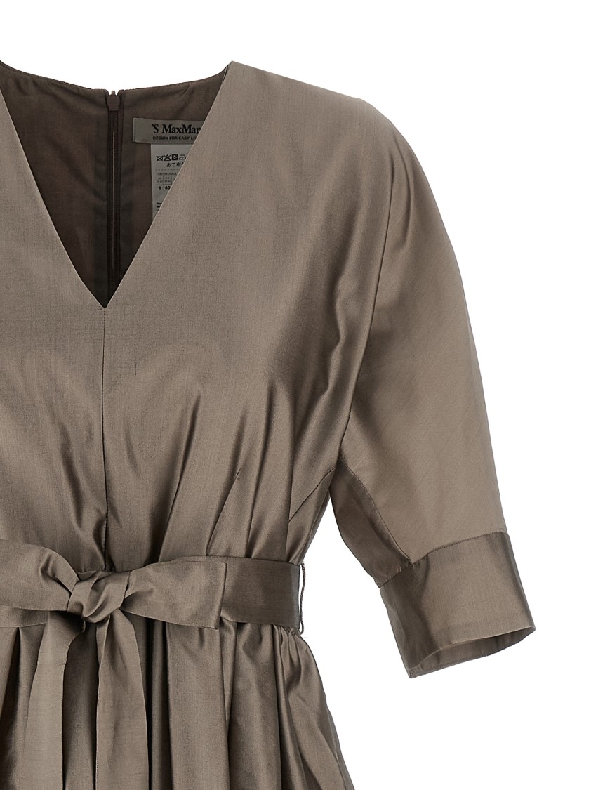 Max Mara 'viola' Dress In Gray