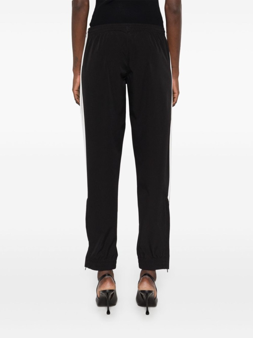 Balenciaga Logo-embroidered Track Pants In Black