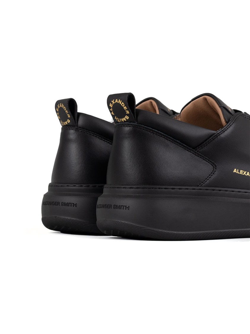 Alexander Smith Black Trainers With Cushioned Sole In Black