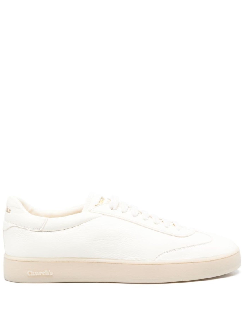 Church's Red Deer Leather Sneakers With Design And Versatile Style