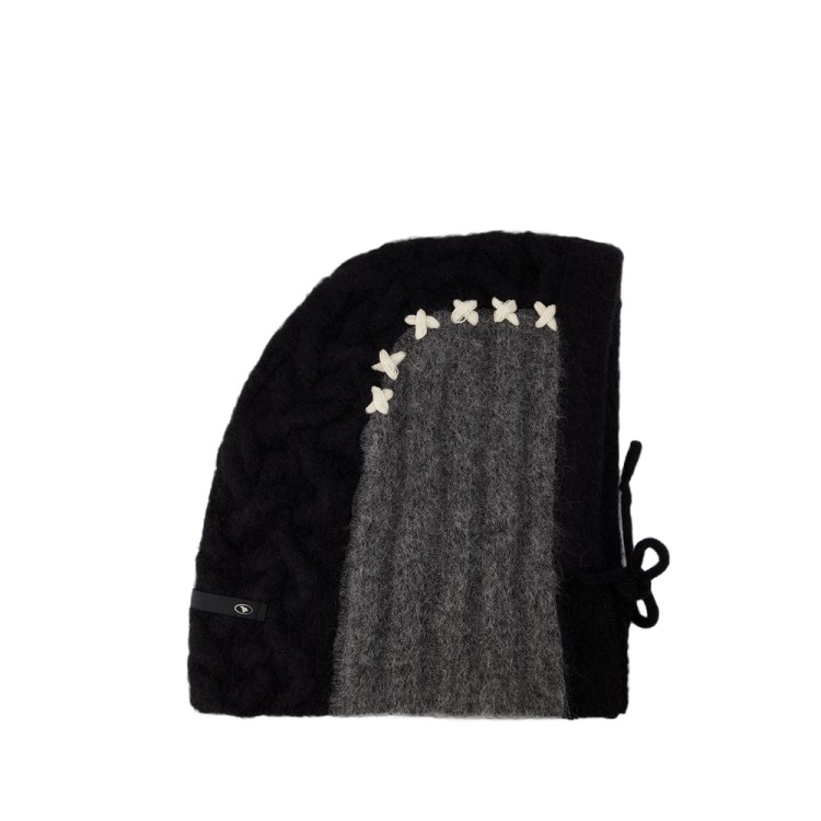 ★2023FW新作★ADERERROR★Laglo balaclava Ader Error Balaclava - Nylon - Black Hat in Black | THE LIST