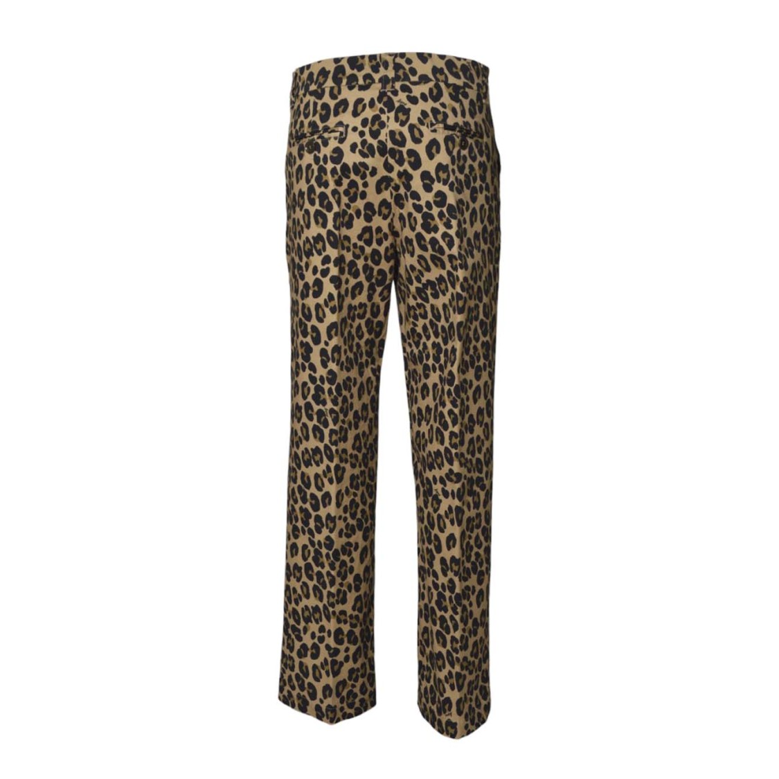Aspesi Straight Cotton Trousers Animal Print