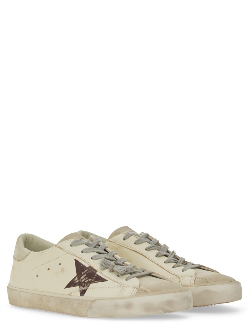 Shop Golden Goose "super-star" Sneakers In White