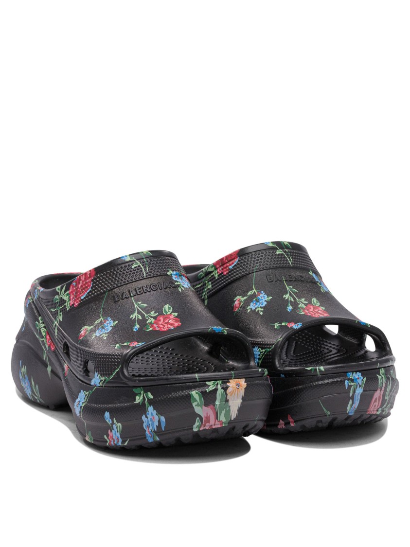 Balenciaga "pool Crocs Slide In Black