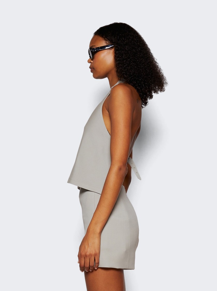 Wardrobe.nyc Column Mini Skirt In White