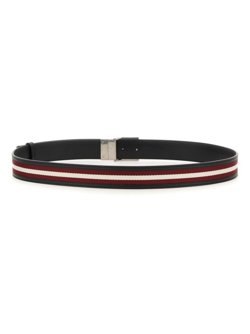 Shop Bally "b Bold" Belt In Black