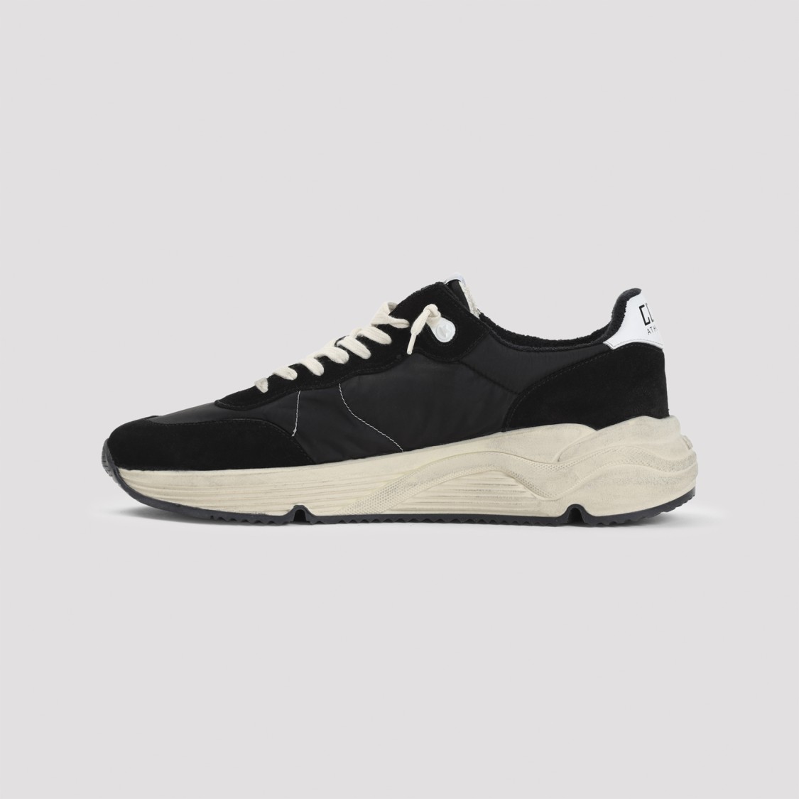 Shop Golden Goose Running Sole Sneakers In Black