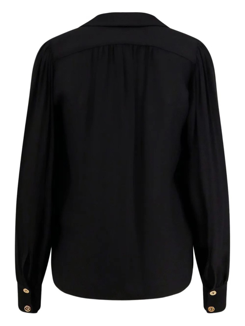 Elisabetta Franchi Black Viscose Shirt In Black