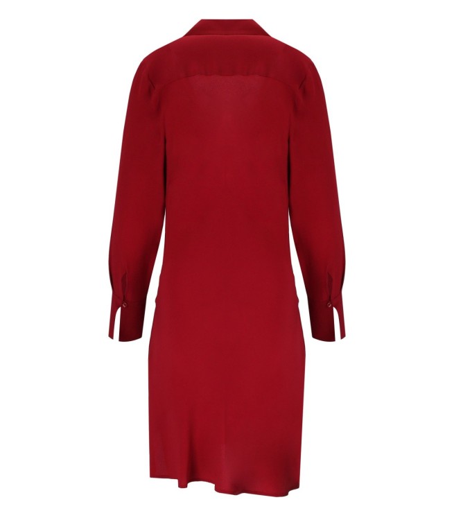 オールインワン・サロペット Federica Tosi Deep V-Neck Red Crepe Dress With Flared Cuffs Federica Tosi Deep V-Neck Red Crêpe Dress With Flared Cuffs