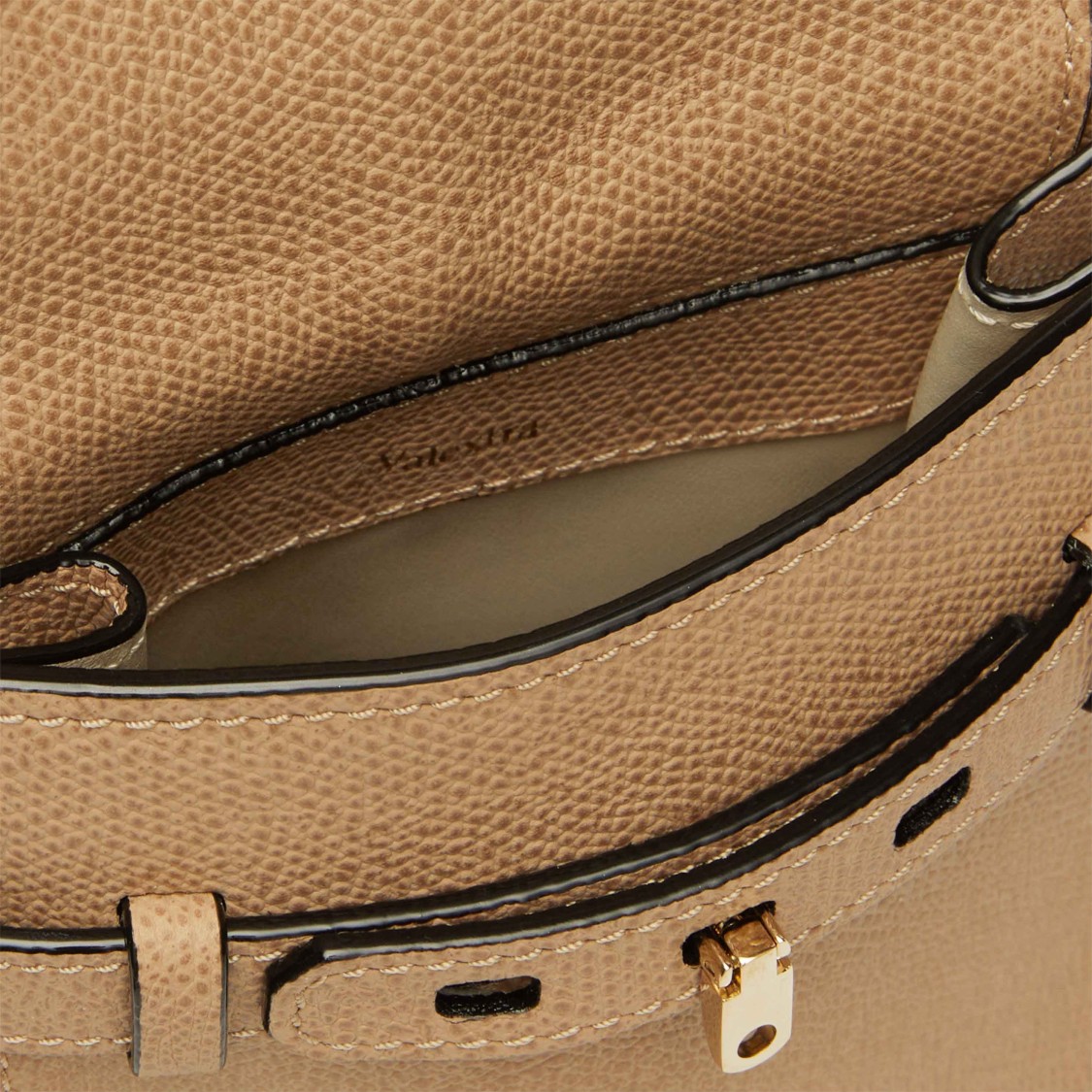 Valextra Brera B-tracollina Slim Crossb In Neutral