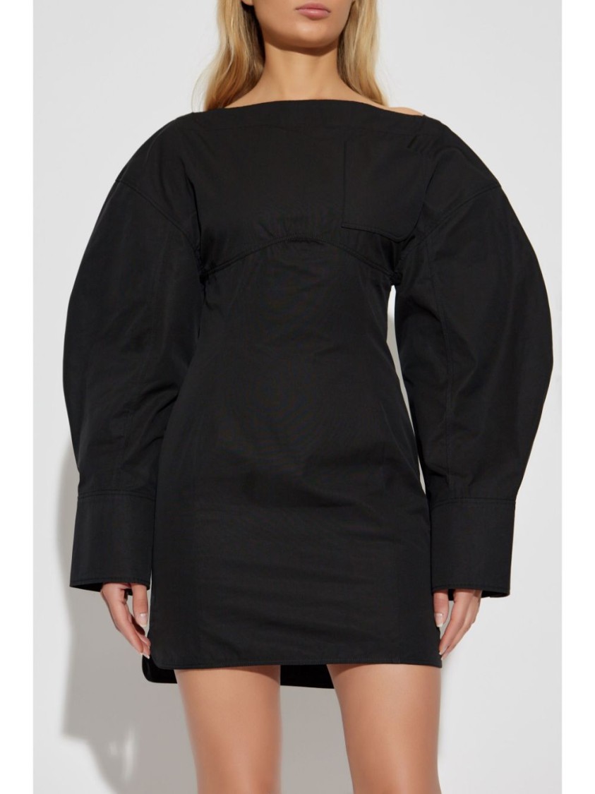 Jacquemus Shirt Dress Featuring Adjustable Belt