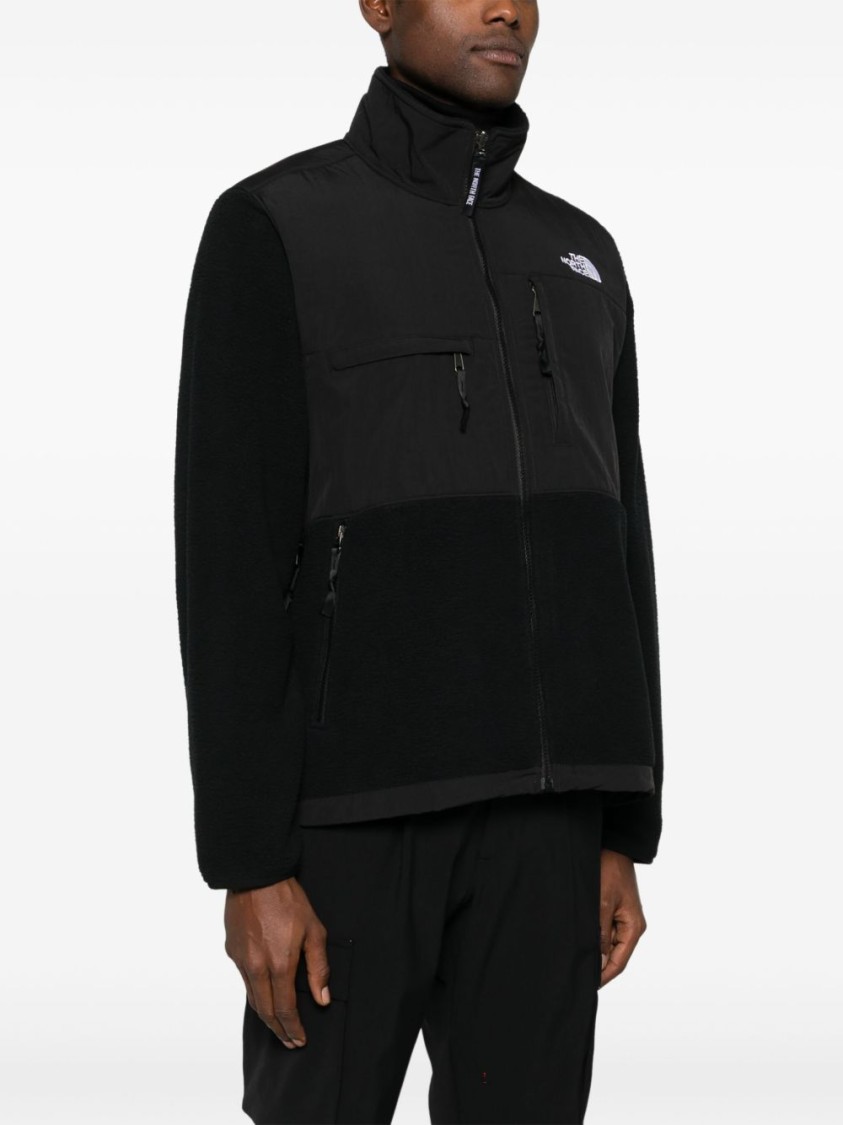 The North Face Retro Denali Logo-embroidered Shell And Recycled-fleece Jacket In Black