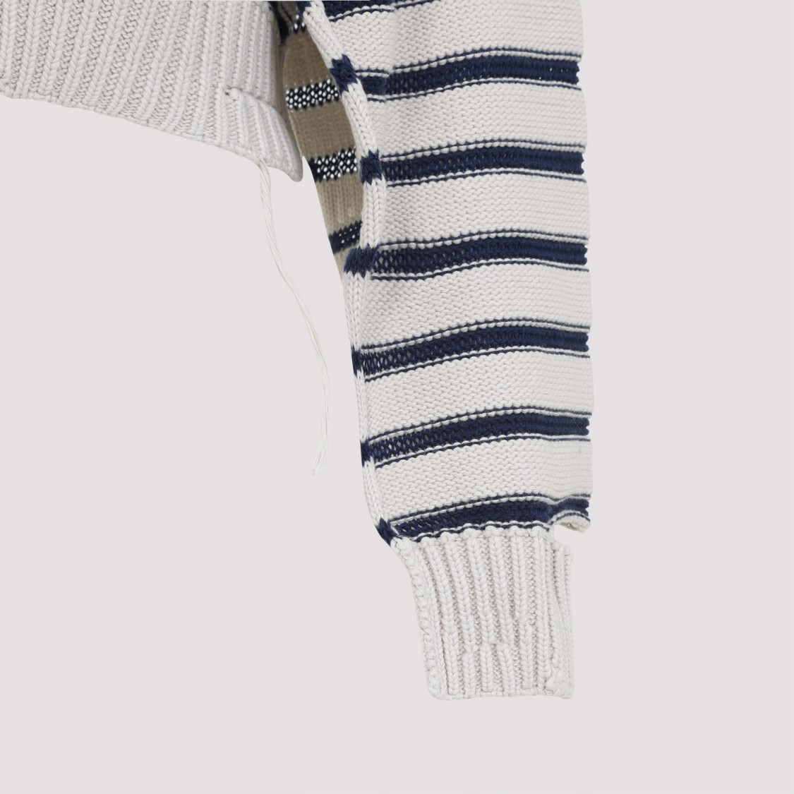 Mm6 Maison Margiela Mm6 By Maison Margiela Chalk White Cotton Cardigan In White