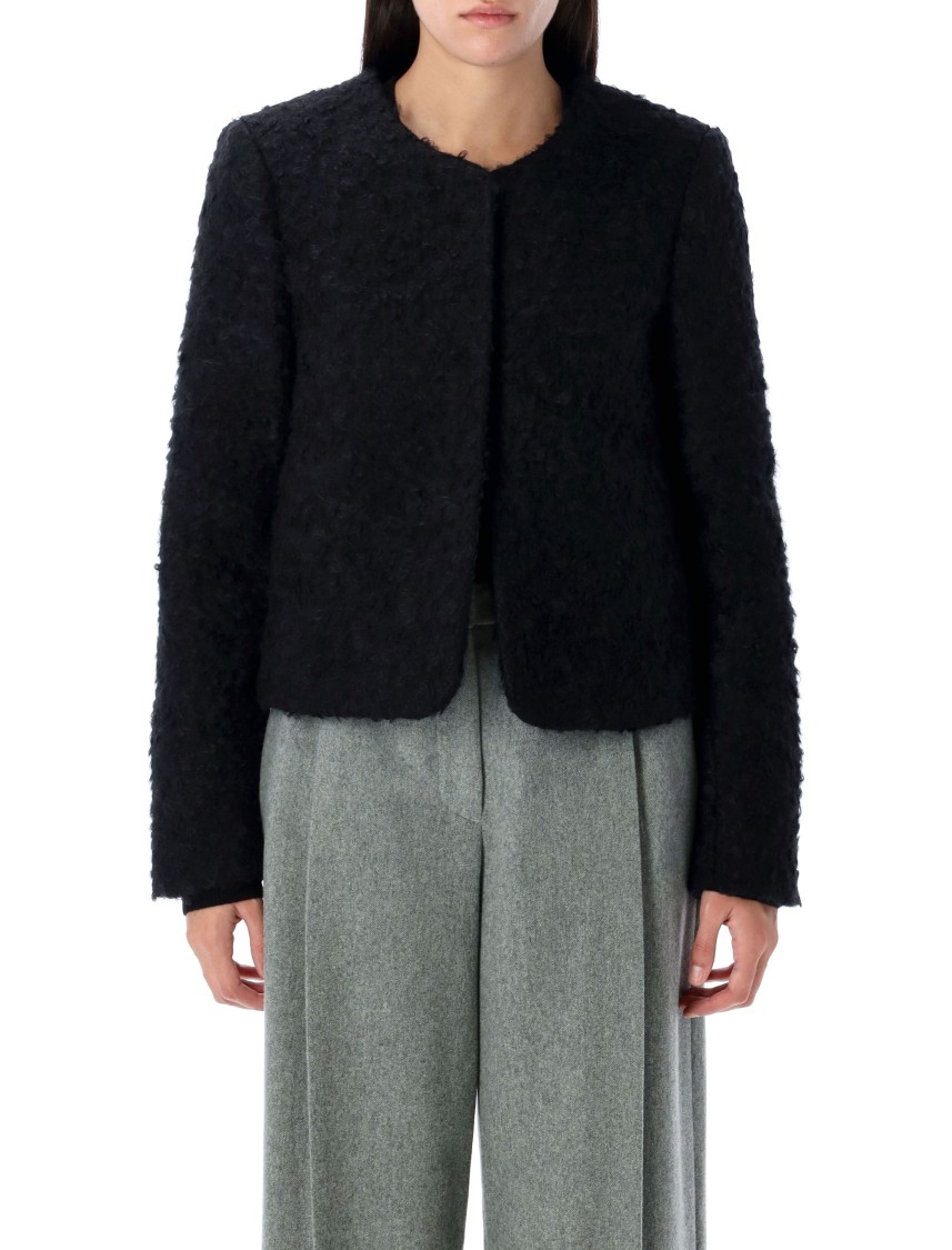 The Garment Recycled Wool Blend Black Vienna Jacket In Black