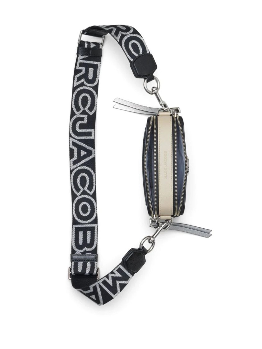 Marc Jacobs Crossbody Bag With Prominent Logo In Gray