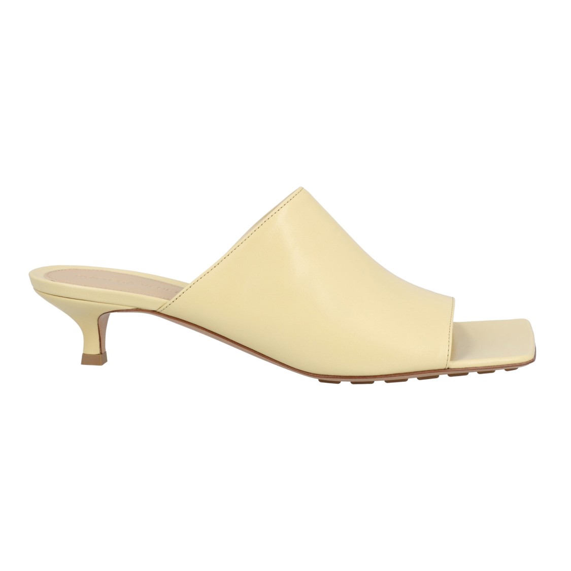 Bottega Veneta Yellow Stretch 40 Leather Mules