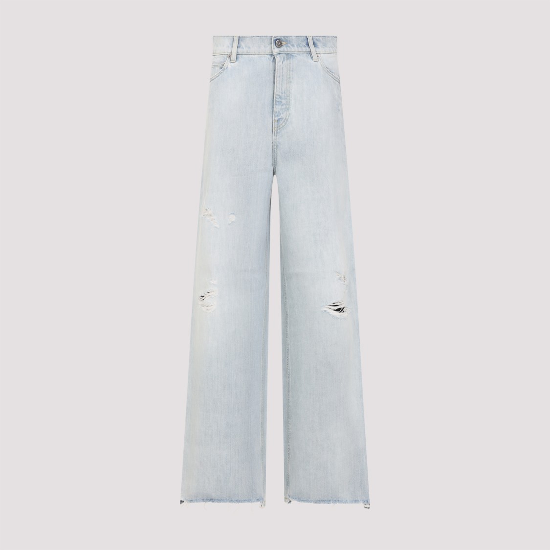Golden Goose Relaxed Wide-leg Jeans With Distressed Detailing
