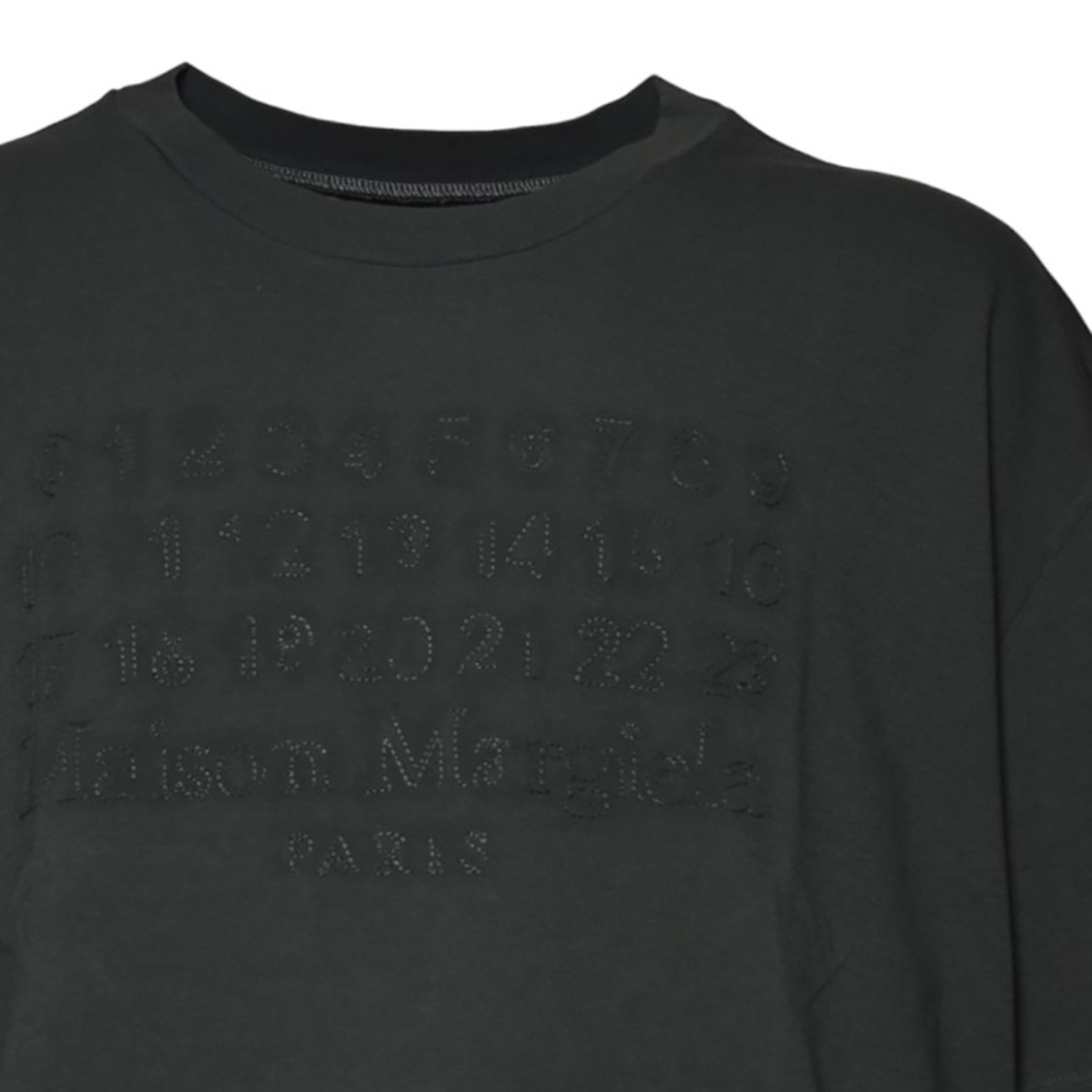 Tシャツ・カットソー Maison Margiela Used Numeric signature T-shirt Maison Margiela Numeric logo-embroidered T-shirt | White