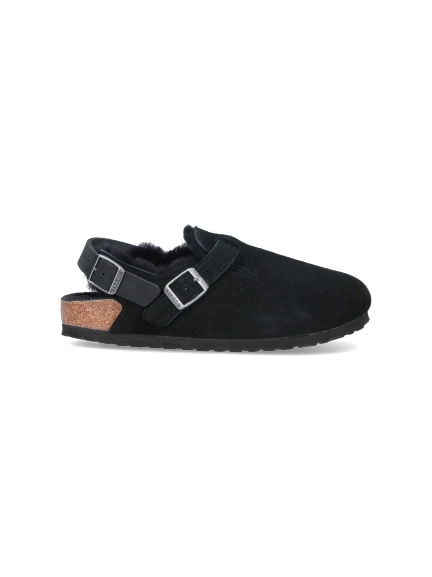 Birkenstock Tokio Buckle Detailed Slip-on Slippers