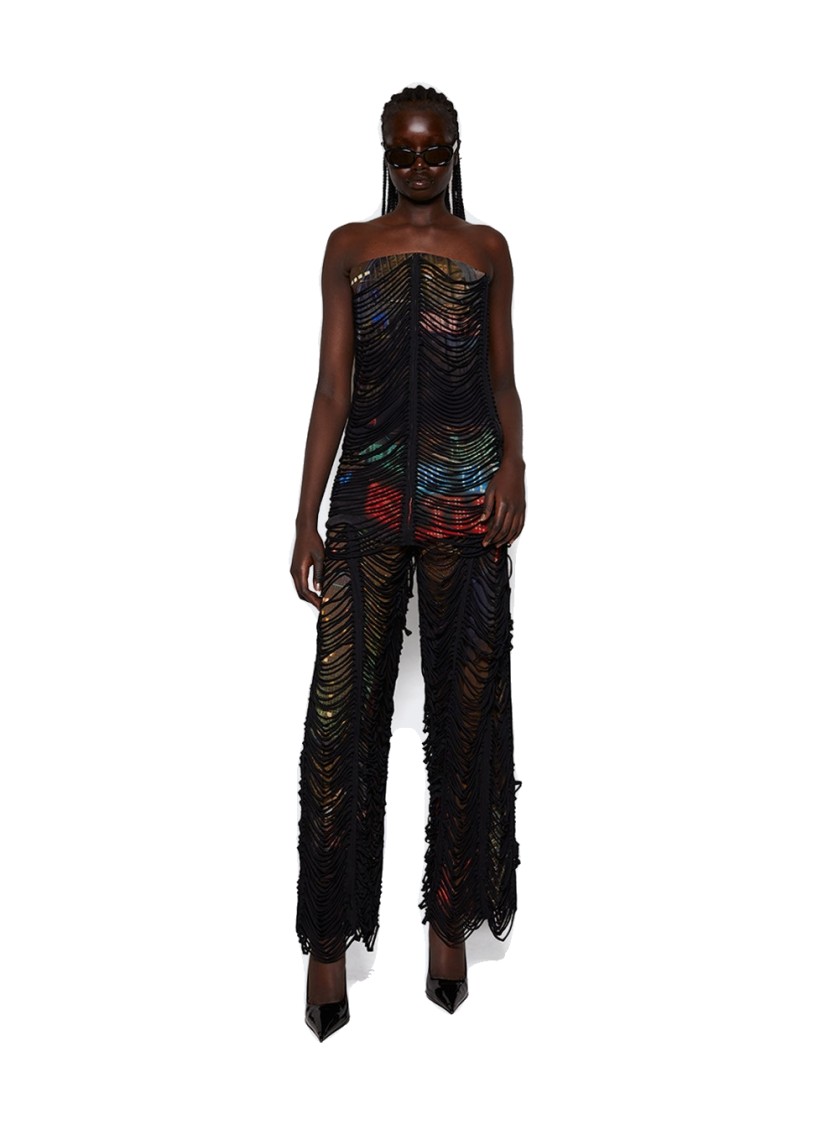 JEAN PAUL GAULTIER JEAN PAUL GAULTIER X SHAYNE OLIVER SLASHING 3D MINI DRESS