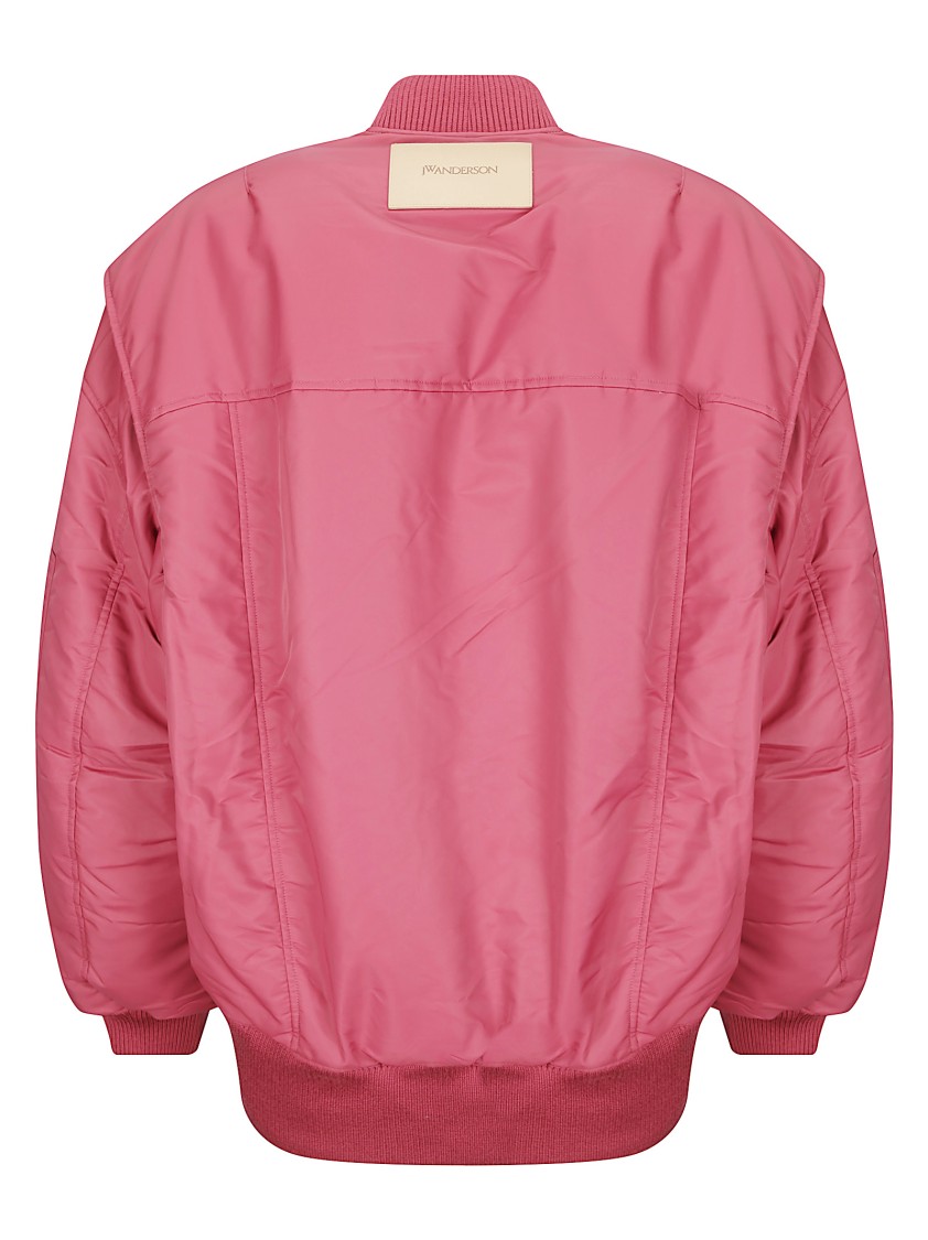 Jw Anderson J. W. Anderson Oversized Curved Jacket In Pink