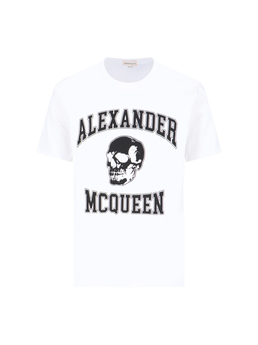 Alexander Mcqueen Alexander Mc Queen Skull T Shirt In White