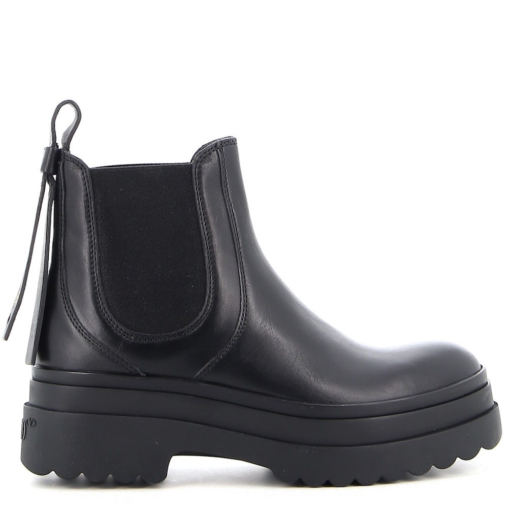 Red Valentino Platform Ankle Boots In Black