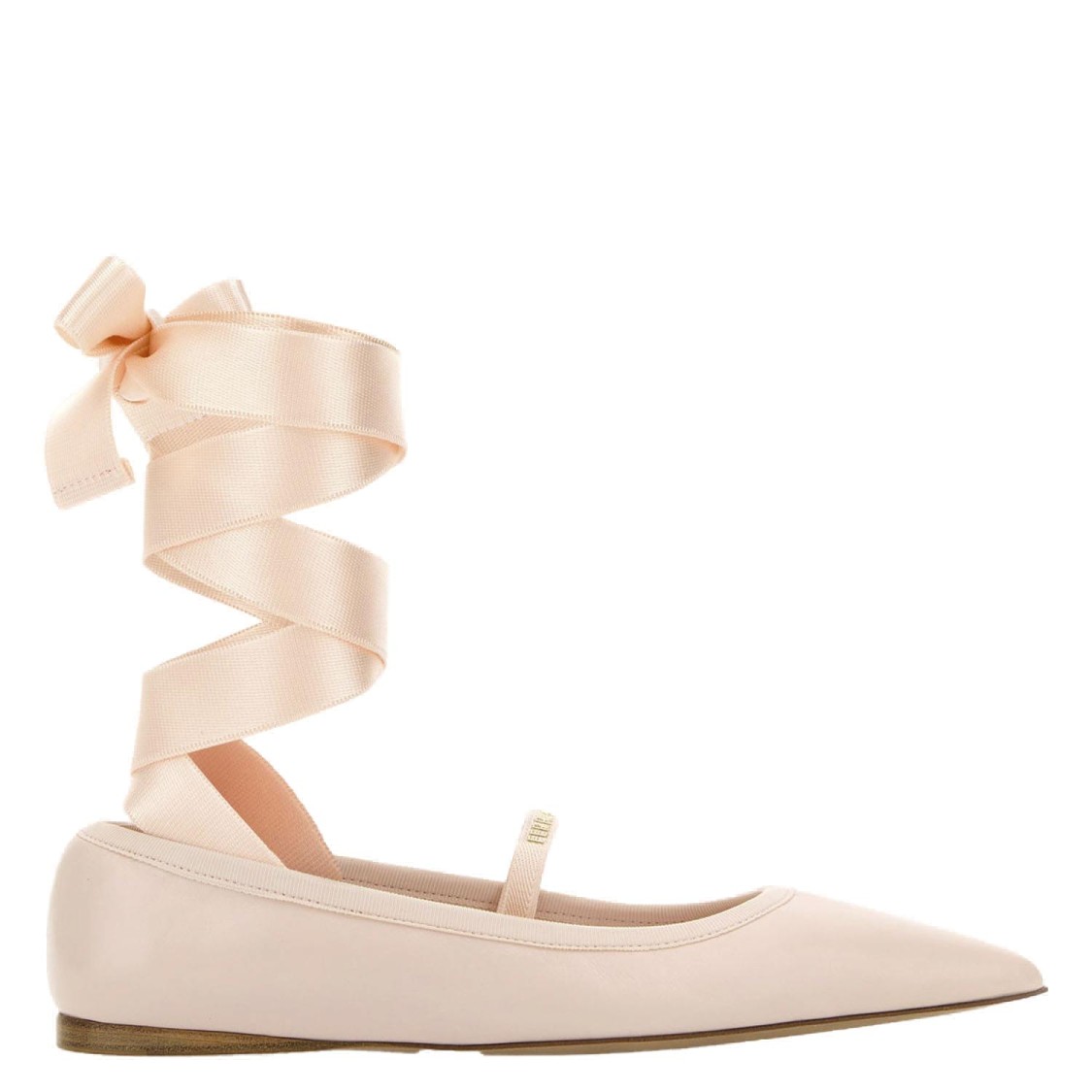 Ferragamo Salvatore Carice Ballet Shoes In Pink Leather