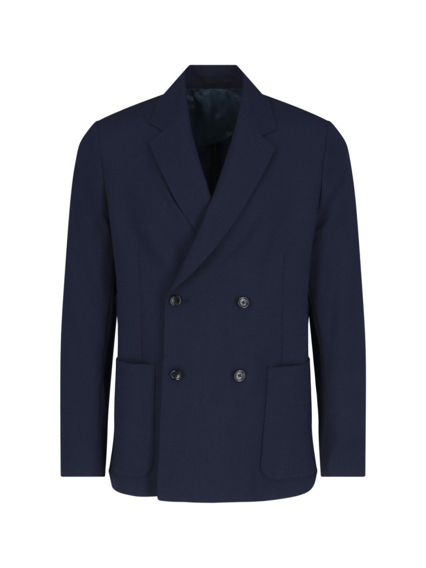 Paul Smith Tailored Jacket Buttoned Cuffs In Blue