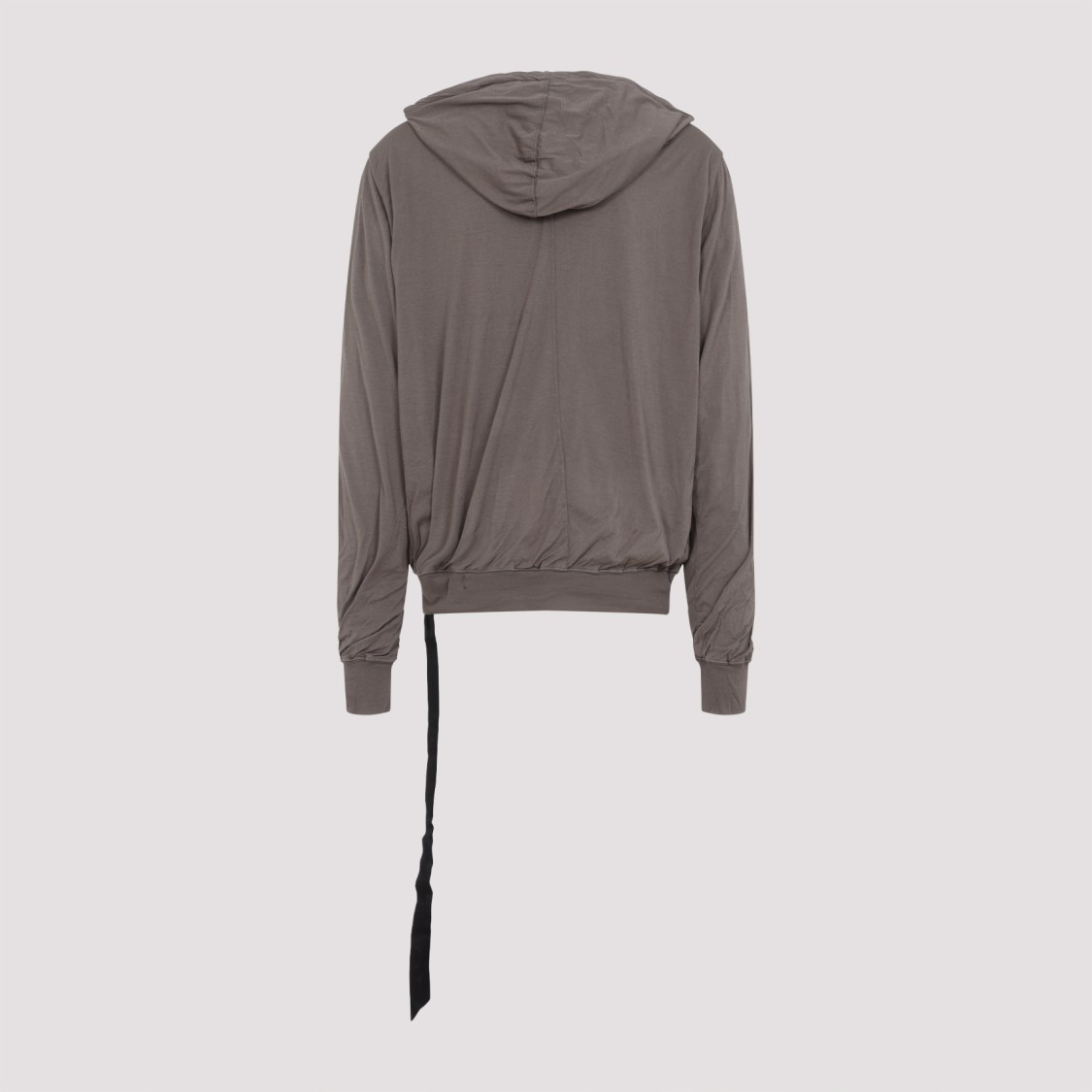 Rick Owens Drkshdw Drkshdw By Rick Owens Draped Grey Cotton Sweatshirt In Grey