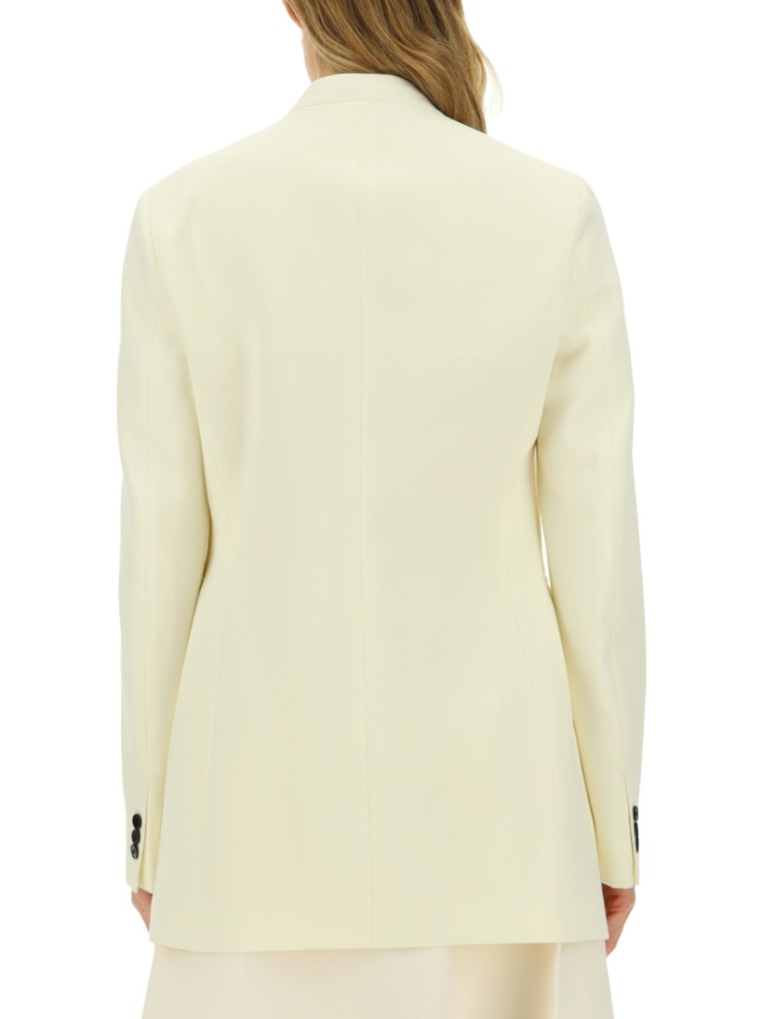 Jil Sander Tailored Blazer Front Pockets In Neutrals