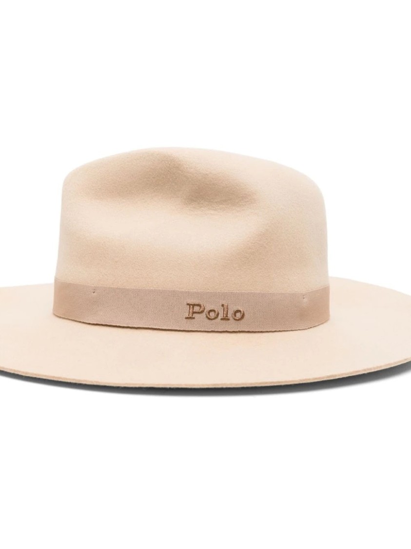 Polo Ralph Lauren Wool Fedora Hat In Neutral