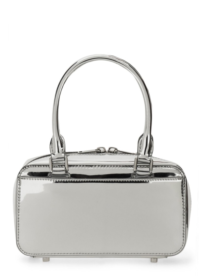 Shop Self-portrait Mini Bag In Silver