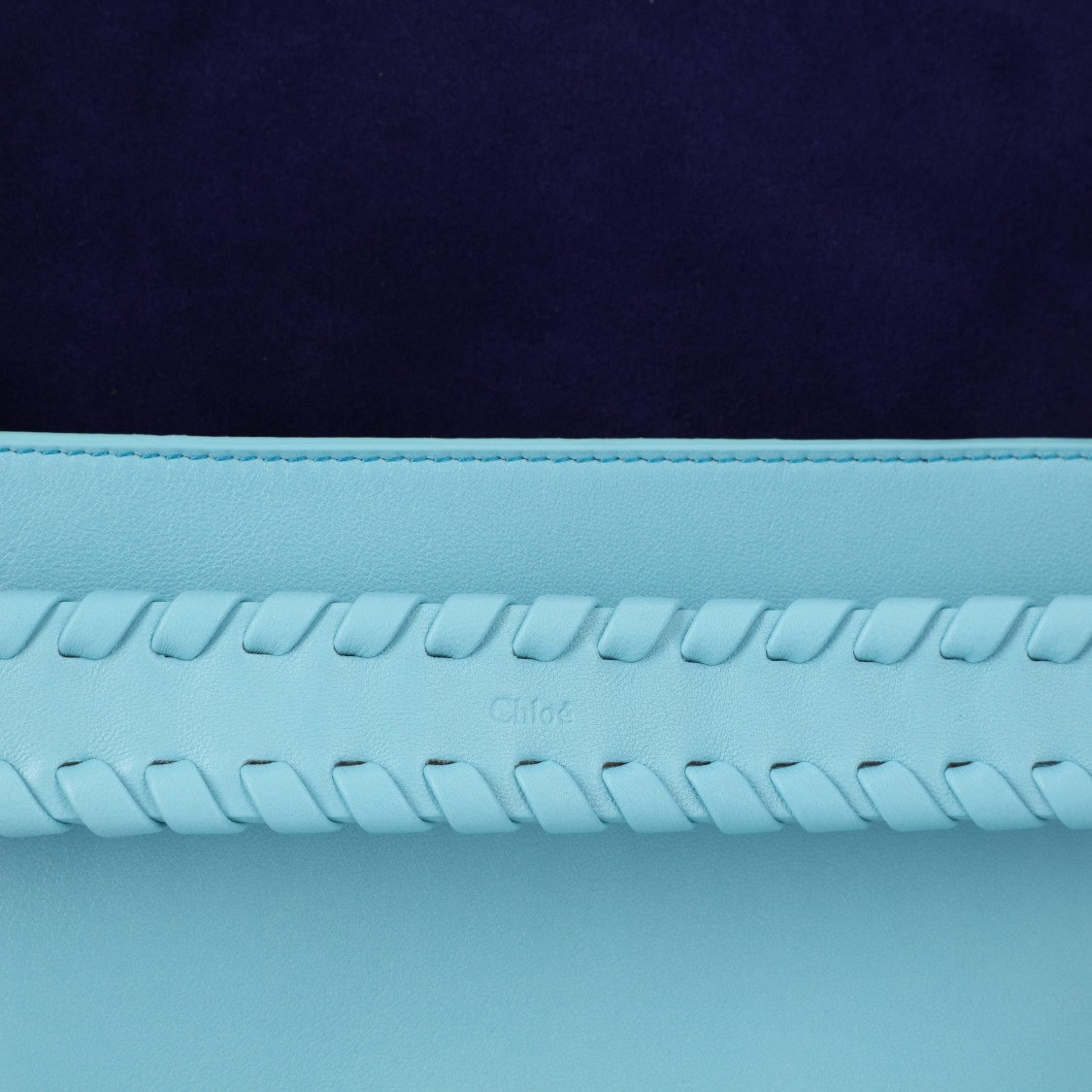 Chloé Mony Clutch Bag Blue | ModeSens