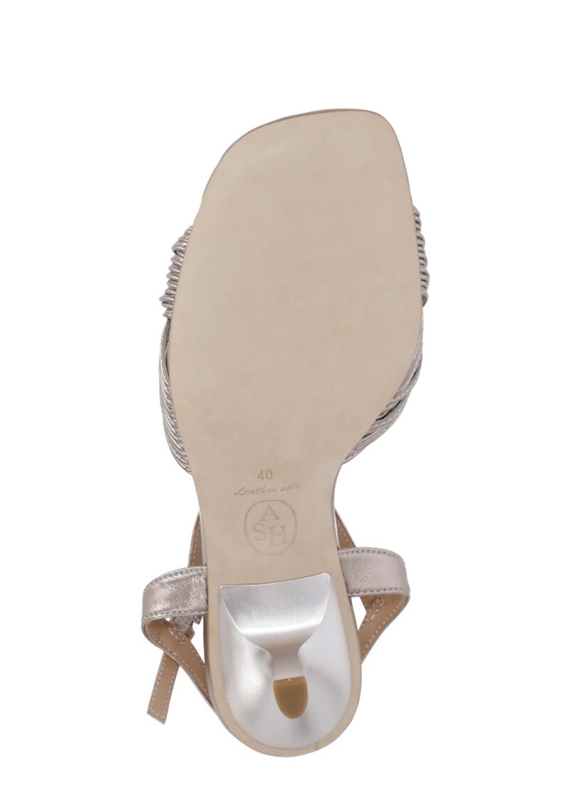 Ash Metal Light Brown Sandals